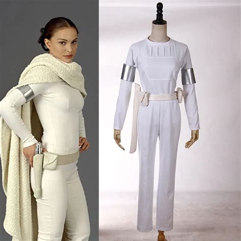 Star Wars Queen Padme Naberrie Amidala Cosplay Costumes Adult White
