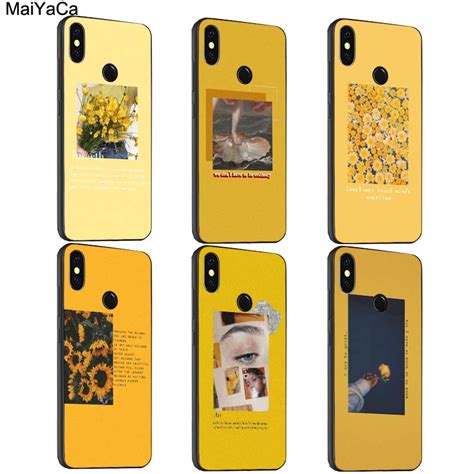 Maiyaca Yellow Aesthetic Art Tpu Phone Case For Xiaomi Redmi S2 6 6a