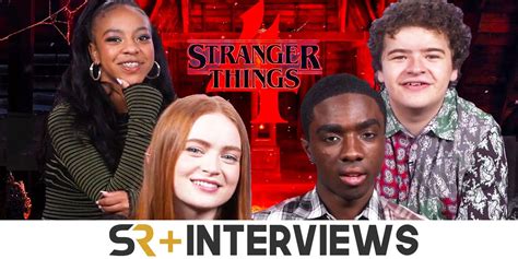 Caleb Mclaughlin Gaten Matarazzo Sadie Sink And Priah Ferguson Interview Stranger Things Season 4