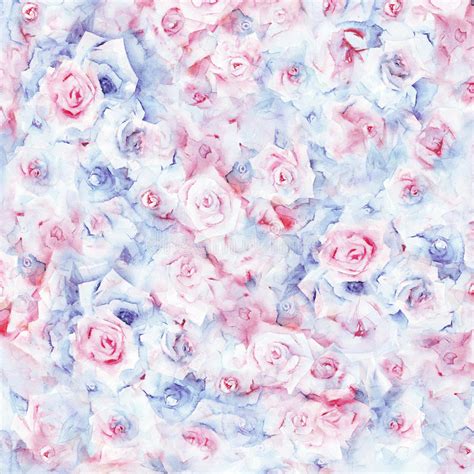 Watercolor Floral Background Stock Illustration