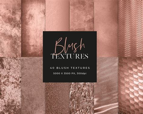40 Blush Textures Blush Gold Digital Paper Velvet Textures Etsy