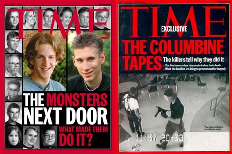 Time Magazines Covers Featuring Columbine Shooters Eric Harris And
