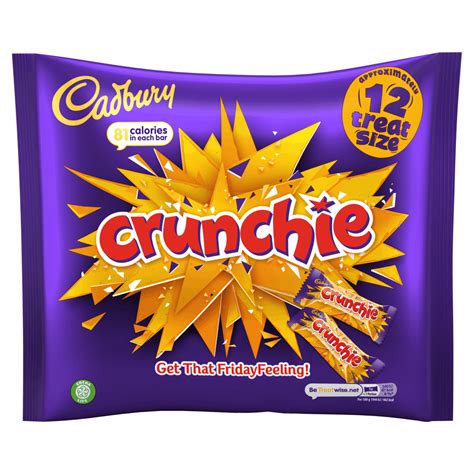 Cadbury Crunchie Chocolate 12 Treatsize Bars 210g By British Store Online