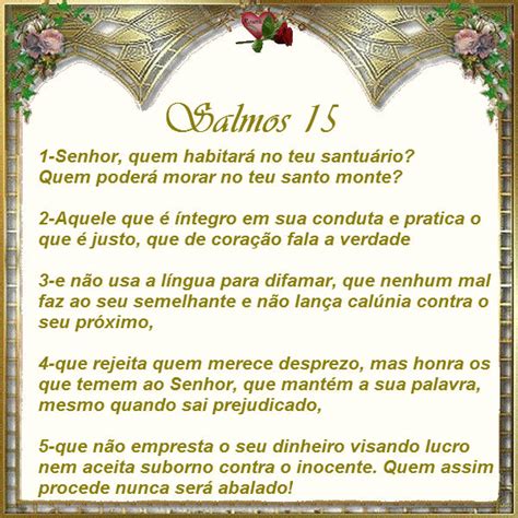 Palavra E Ação Lições De Vida Salmos 15