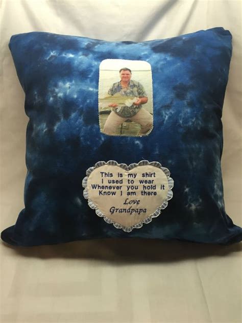 Lost Love Ones Memory Pillow Made From Their Own