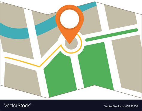 Gps Icon Map Design Graphic Royalty Free Vector Image