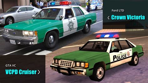 Gta 3d Era Police Cars Vs Real Life Police Cars Gta Iii Vc Sa Lcs