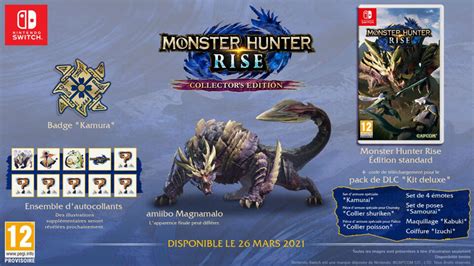 Monster hunter rise releases on nintendo switch this march. Monster Hunter Rise - Edition Collector - Breakforbuzz