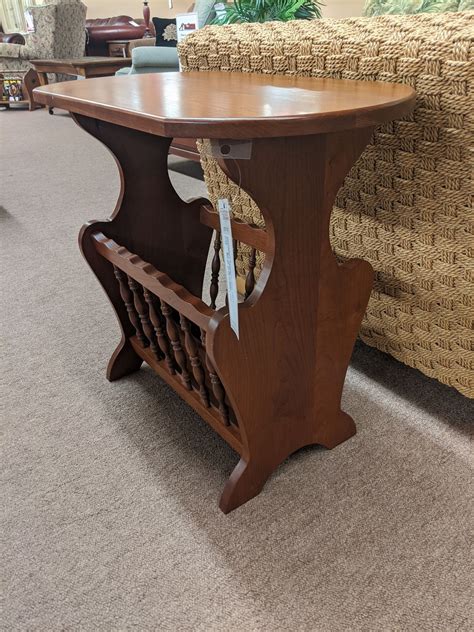 mahogany magazine rack table delmarva furniture consignment