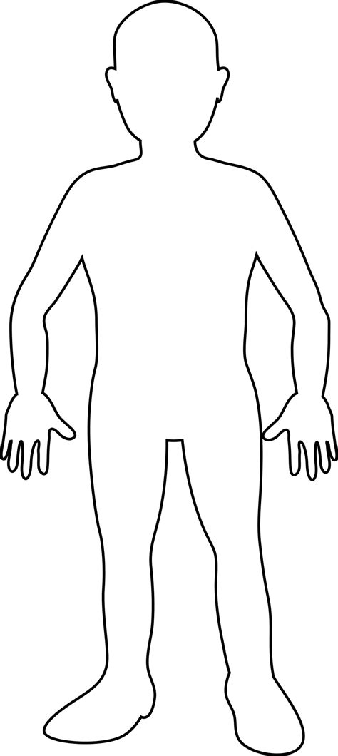 Blank Person Template Clipart Best