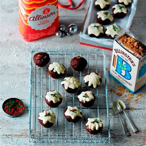 Mini Rocky Road Christmas Pudding Muffins Recipe How To Make Mini Rocky Road Christmas Pudding