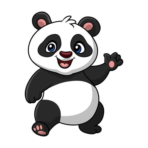 Cute Baby Panda Cartoon On White Background 28782726 Vector Art At Vecteezy