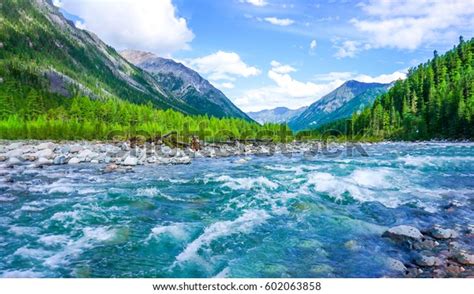 Mountain Wild River Landscape Stock Photo Edit Now 602063858