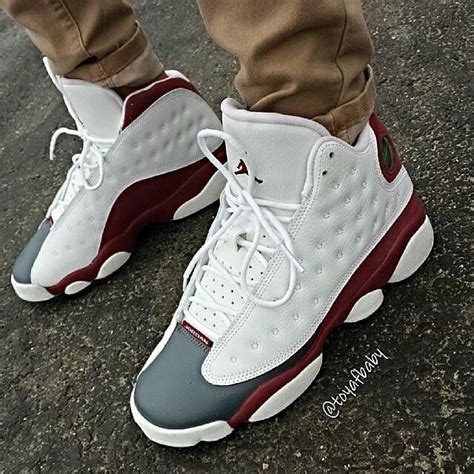 Jordan 13s White Gray And Maroon Js Are So Hard To Find But These