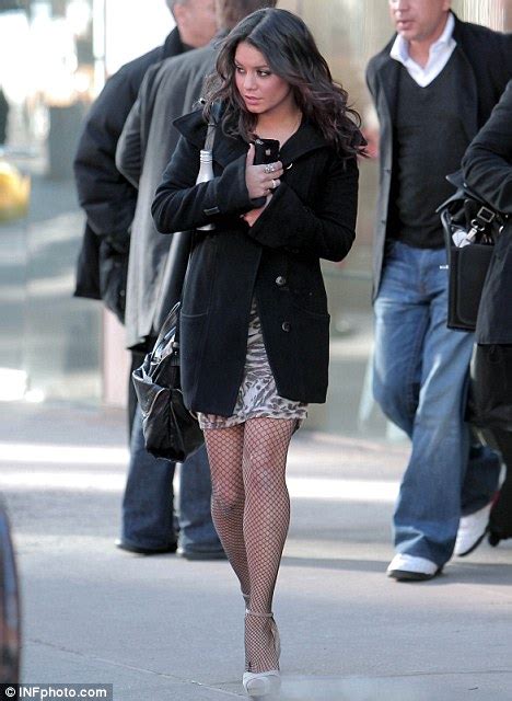 Vanessa Hudgens Sheds Her Teen Star Image Wearing Fishnet Tights Two
