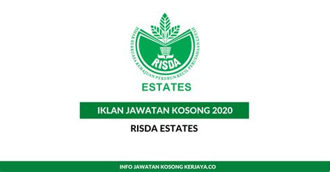 Jawatan kosong guru kpm (kementerian pendidikan malaysia) interim dibuka untuk mereka yang berkelayakkan dan berminat. Jawatan Kosong Terkini RISDA Estates • Kerja Kosong ...