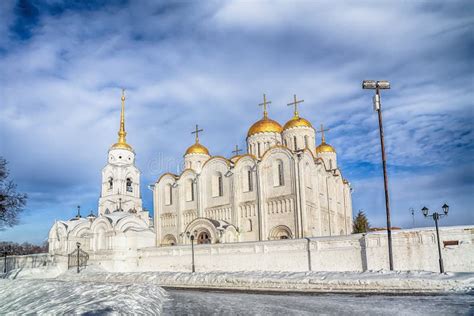Winter View Of The Assumption Cathedral Of The Russian City Of The