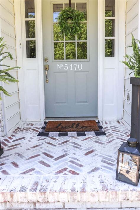 How To Install And Mortar Wash A Herringbone Brick Patio Artofit