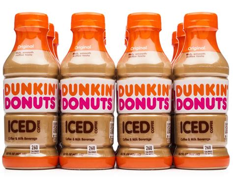 Dunkin Donuts Iced Coffee 12 X 137 Oz Original Boxed