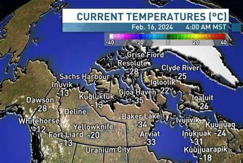 Current Canada Temperature Map Canada Weather Map Temperature