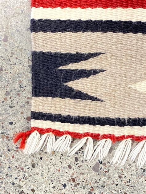 Vintage Navajo Native American Hand Woven Rug
