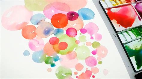 So you want to learn how to paint watercolor flowers. LVL2 Painting Bubbles with Watercolor - YouTube