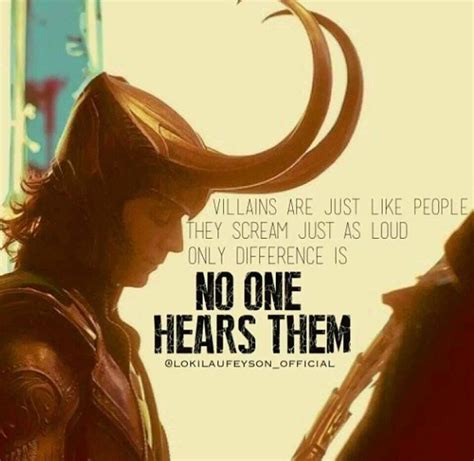 Villians Are Often The Ones Who Are Most Suffering Loki Thor Tom