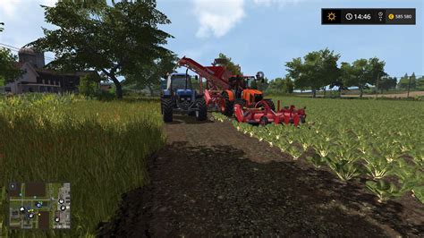 Moд Kubota M135 Gx V1000 для Farming Simulator 2017 Fs 17 Трактора