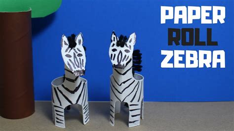 How To Make A Paper Roll Zebra Paper Roll Craft Youtube