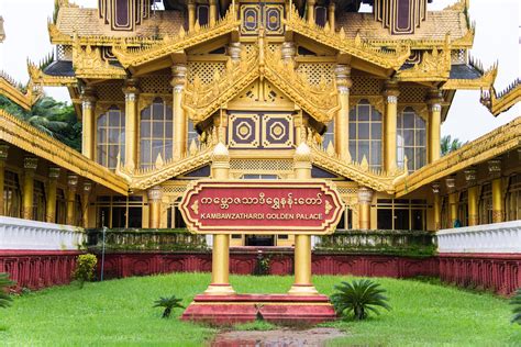 Bago Myanmar Jul 20 2018 Kambawzathardi Golden Palace In Bago