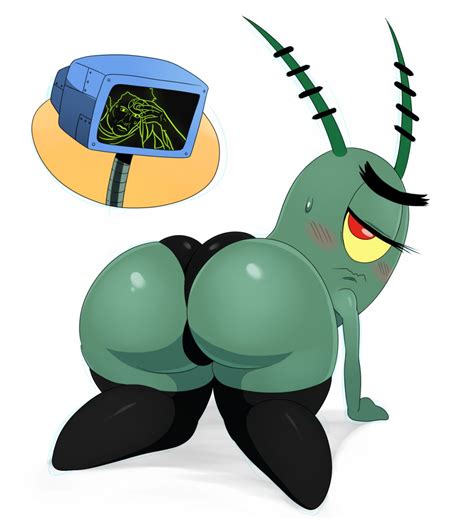 Rule 34 Bent Over Big Ass Big Butt Blush Gay Girly Karen Plankton Male Meme Sheldon J