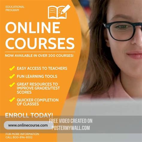 Online Course Ads | Education, Educational videos, Education poster