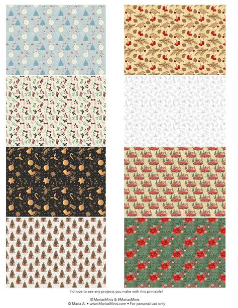 Miniature Holiday Wrapping Paper Free Printable Holiday Wrapping