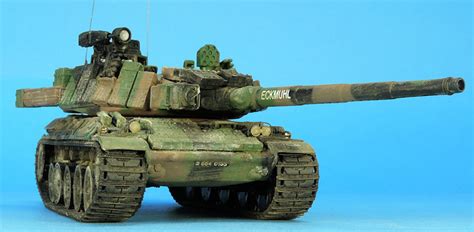 French Mbt Tank Amx B Brennus In Kit Master Fighter Mf K Scale