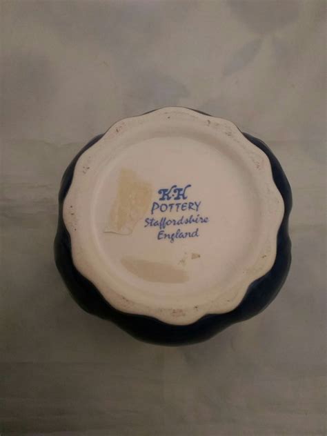 By K H Pottery Staffordshire England A Cobalt Blue Etsyde