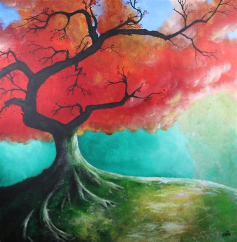 The Red Tree By Stephaniemiller Redbubble
