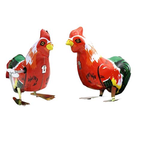 New Style Tin Wind Up Toys Chicken Cock Model Clockwork Toys For