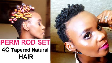 Short And Chic Perm Rod Curls For Short Afro Hair
