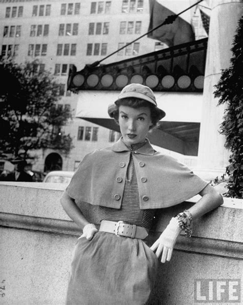 A Woman Modelling A Street Suit New York October 1951 Photo By