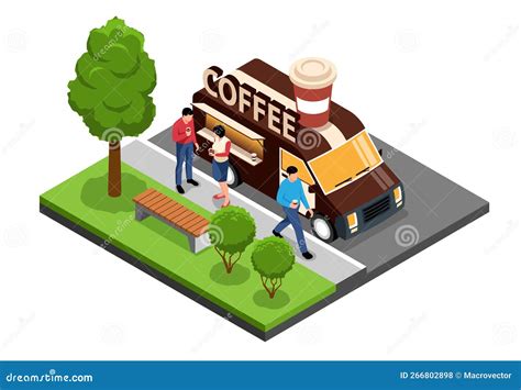 Isometric Coffee Industry Flowchart Vector Illustration 212895382