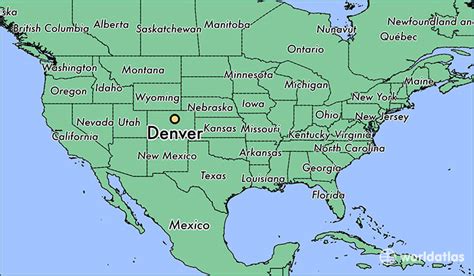 Where Is Denver Co Denver Colorado Map
