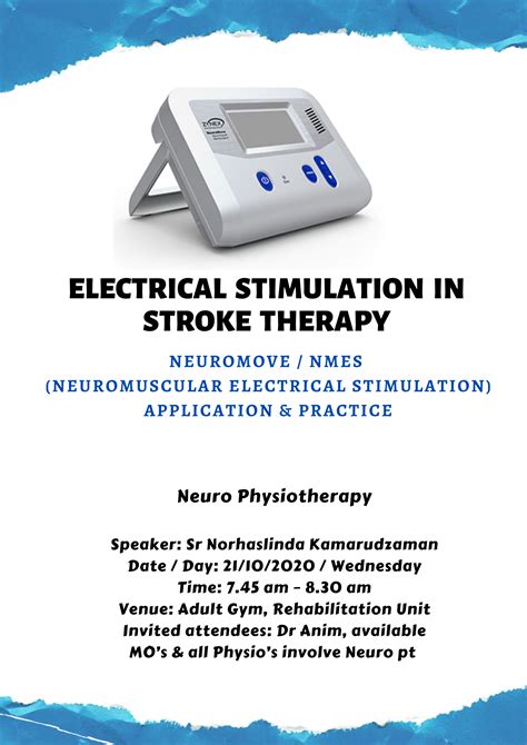 Electrical Stimulation In Stroke Therapy Neuromove Nmes