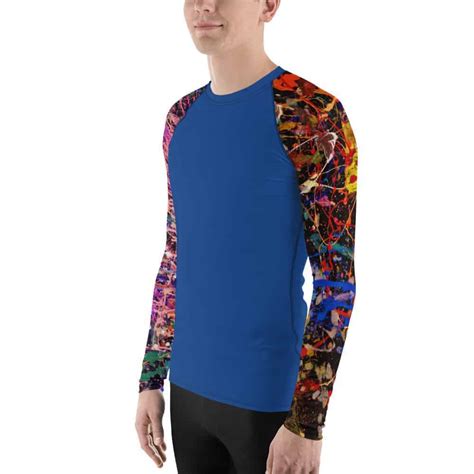 Color Explosion Mens Rash Guard Solely Soleil