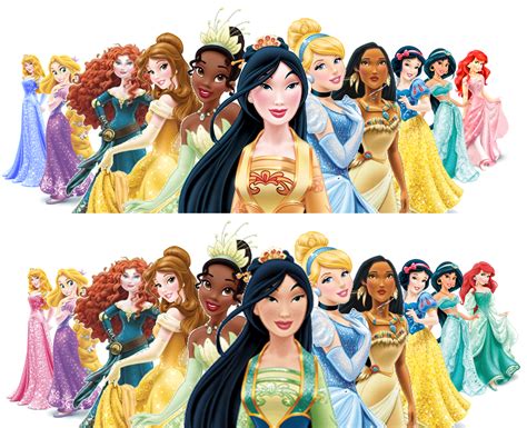Alternate Princess Redesign Lineup Disney Princess Photo