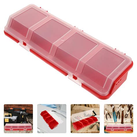 2 Pcs Compartment Screw Storage Box Plastic Screw Organizer Box Portable Parts Ebay