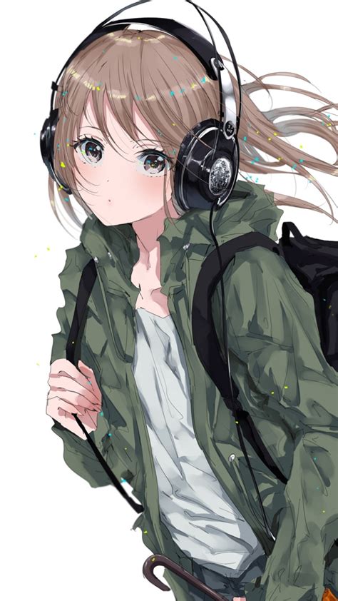 Download 720x1280 Wallpaper Original Anime Girl Bag