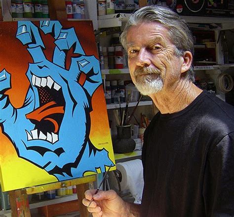 Jim Phillips Paints A Screaming Hand Surfart Koreropress Skateart