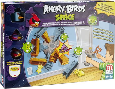 Mattel Bbr29 Angry Birds Lunar Launcher And Planet Base