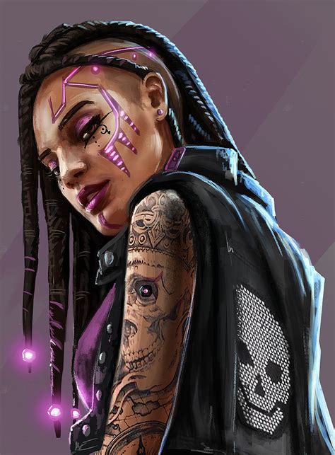 Artstation Punk Girl 1 Edward Barons Cyberpunk Girl Cyberpunk Aesthetic Cyberpunk Art