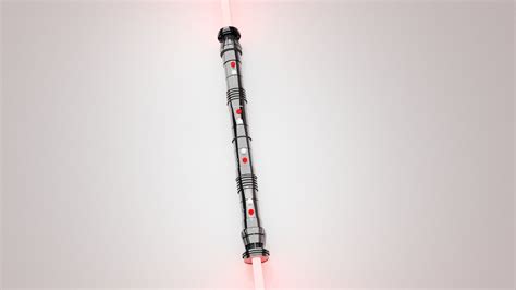 3d Model Darth Maul Lightsaber 3d Print Model Vr Ar Low Poly